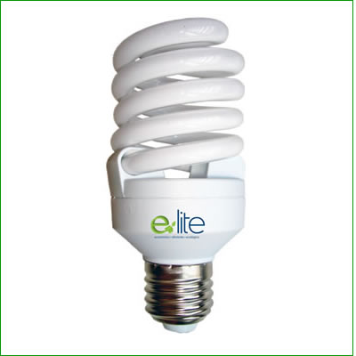 ELT 10 Watt Cool White Light (4100K) Mini Spiral CFL Light Bulb